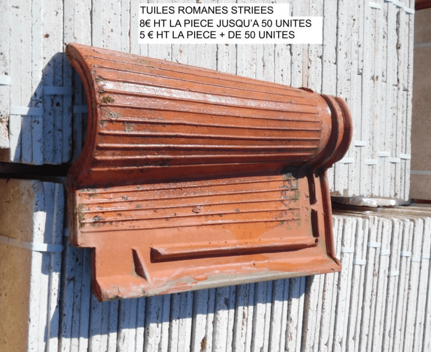 Tuiles romanes striées